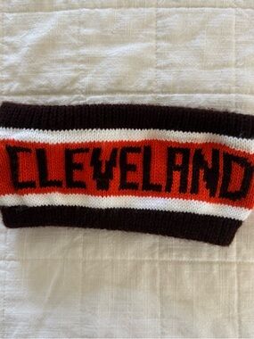 Women's Cleveland Knit Headband - Brown, Orange & Whiter